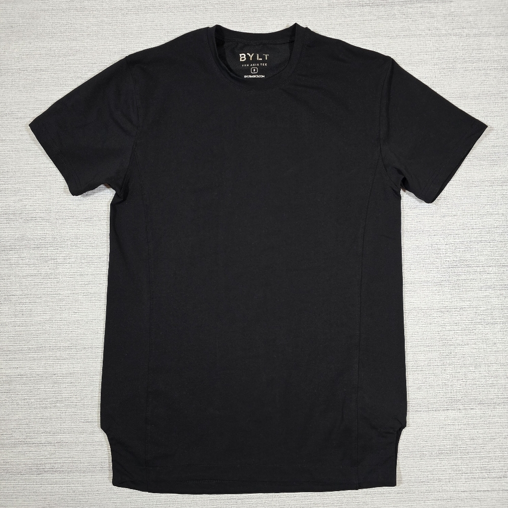 Bylt Premium Basics The Axis Tee Mens S Black Short Sleeve Shirt Minimalist